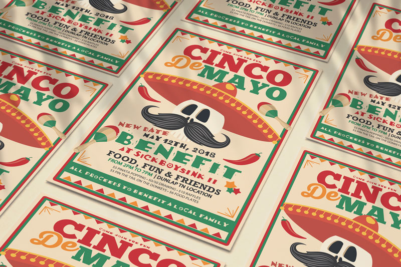 Cinco De Mayo Benefit Poster